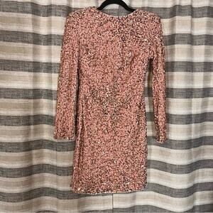 Love‎ & Lemonade Pink Sequin Dress Size Large
